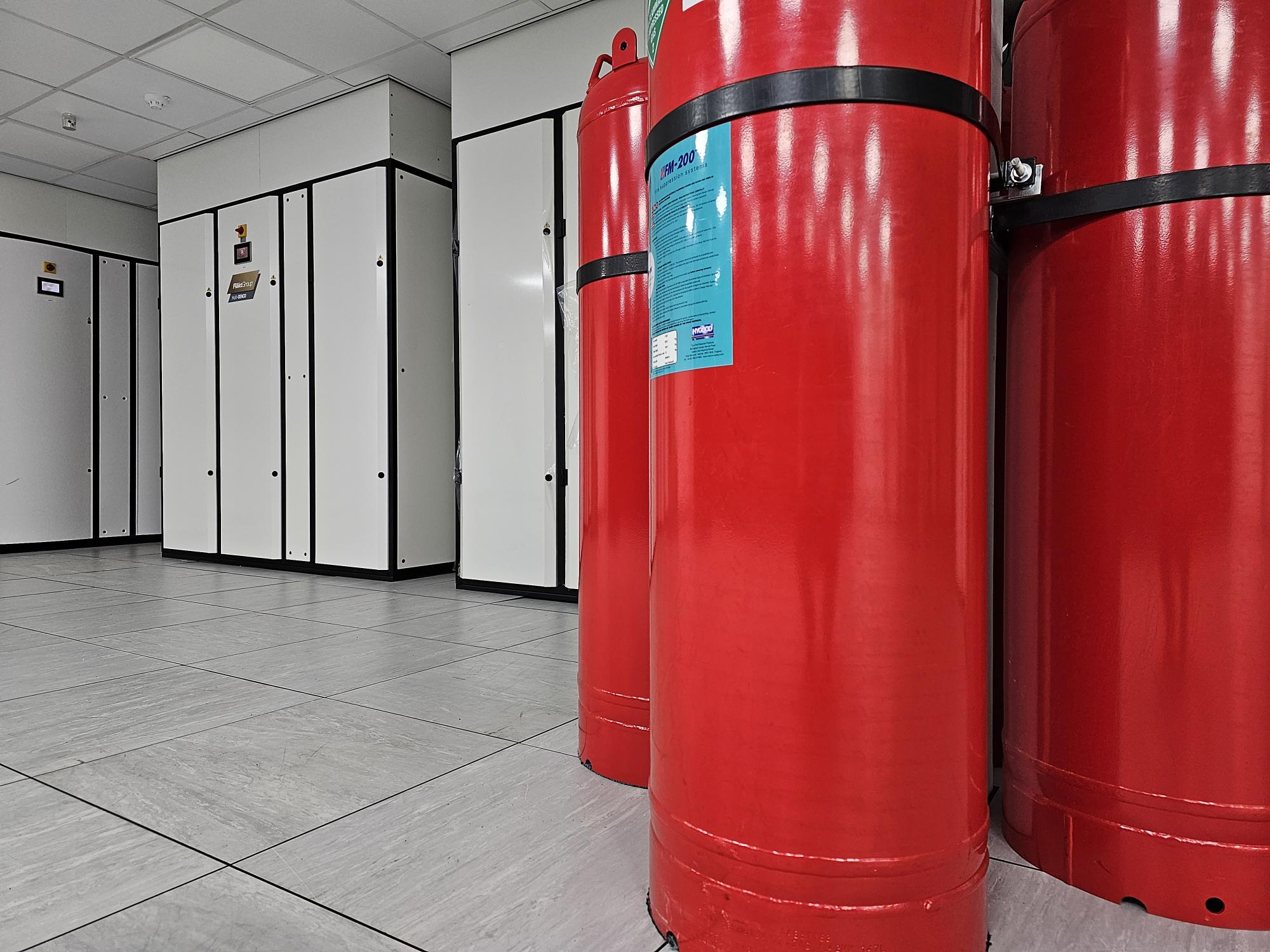 Cooling systems in VeloxServ Telford colocation facility
